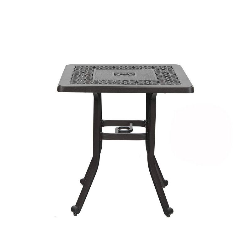 4-Person Rockshire Rectangle Pub Table - Natural and Black - Aiden Lane