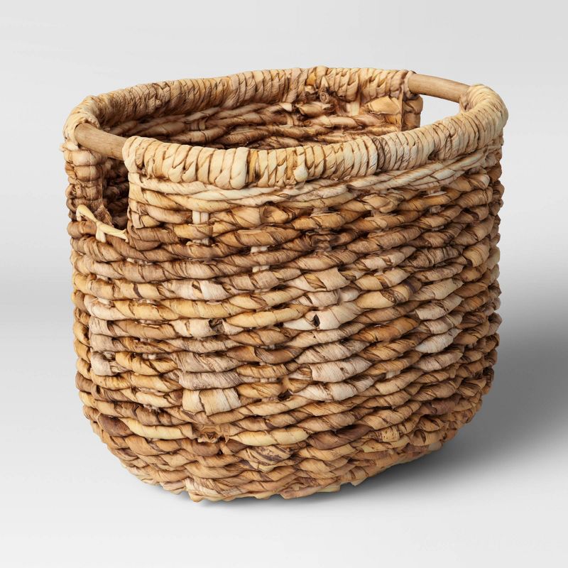 13" x 13" Woven Oval Basket with Cut Off Handle - Threshold™