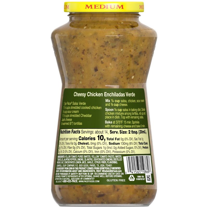 Pace Restaurant Style Garlic & Lime Verde Salsa 16oz