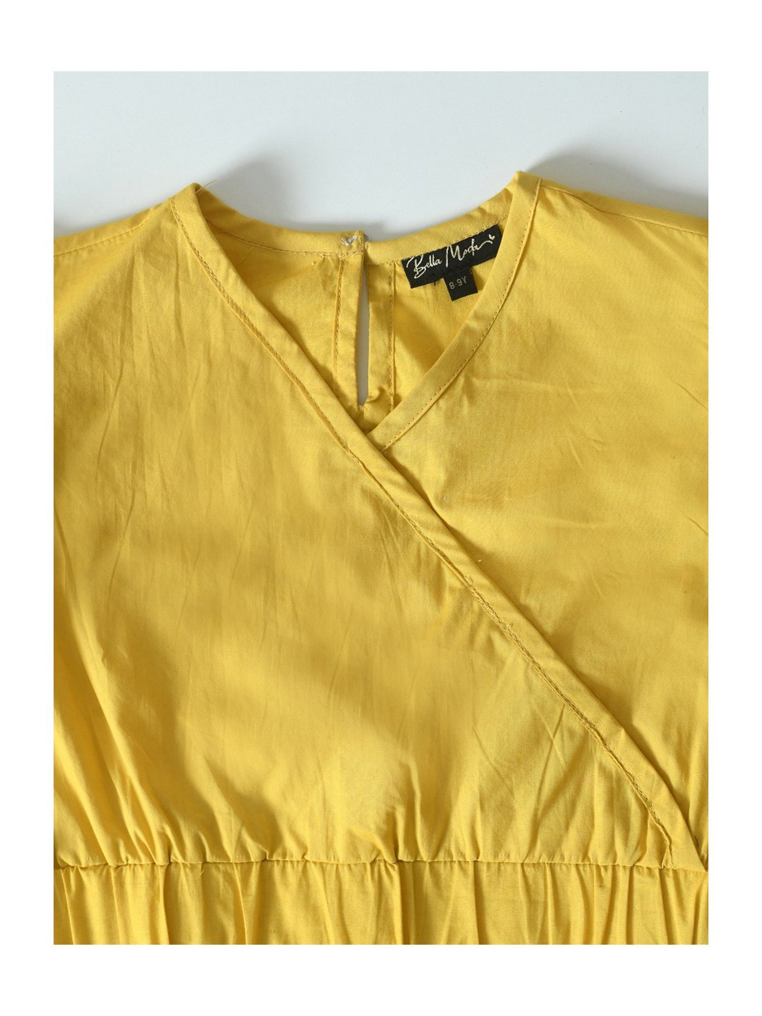 Mothercare Kids White & Yellow Cotton Printed Top Set