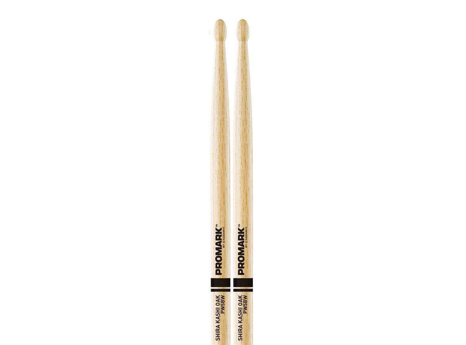 Promark 5B Shira Kashi Oak Wood Tip Drumsticks