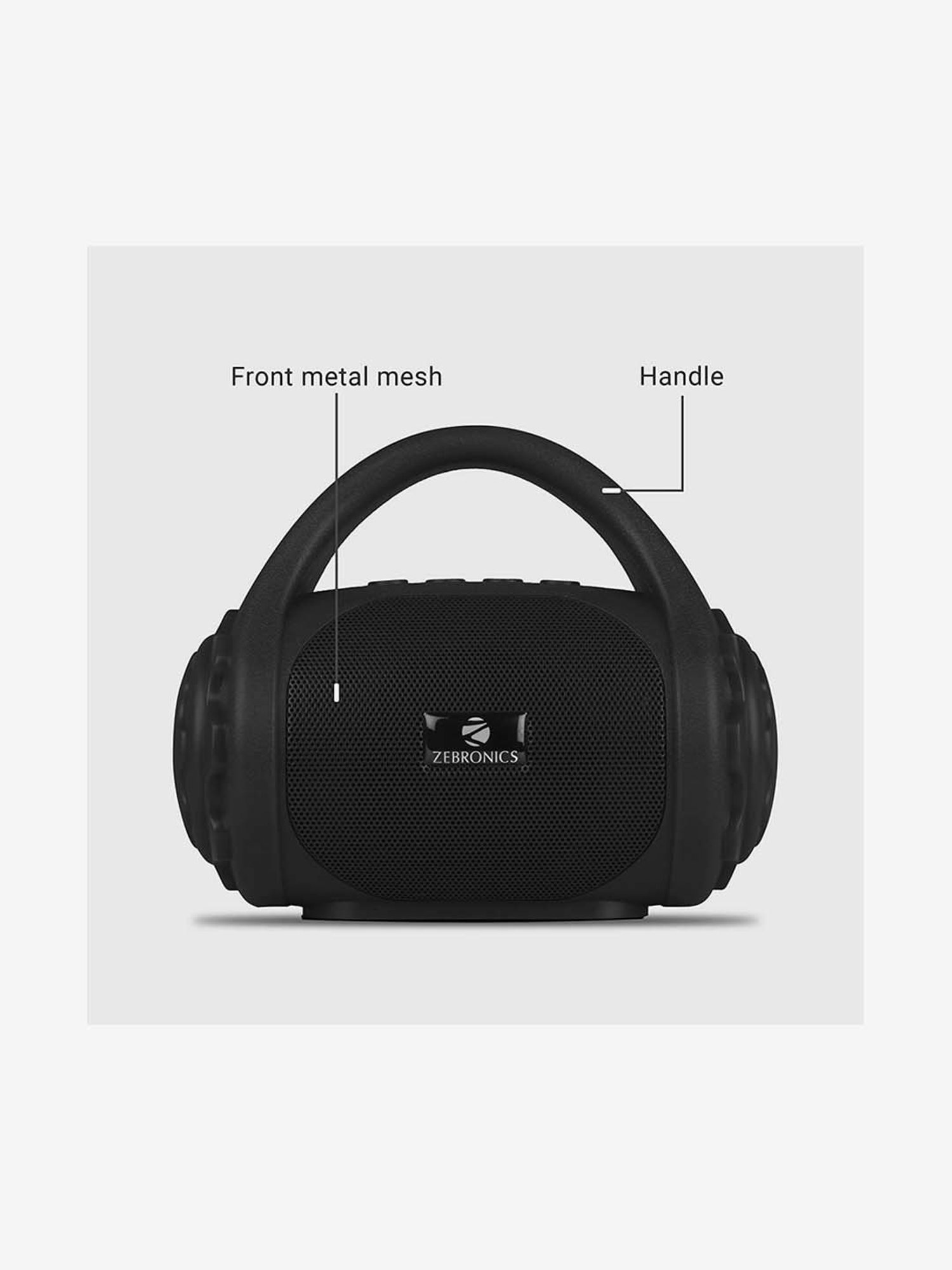 Zebronics Zeb-County 3W Multimedia Handy Portable Bluetooth Speaker (Black)