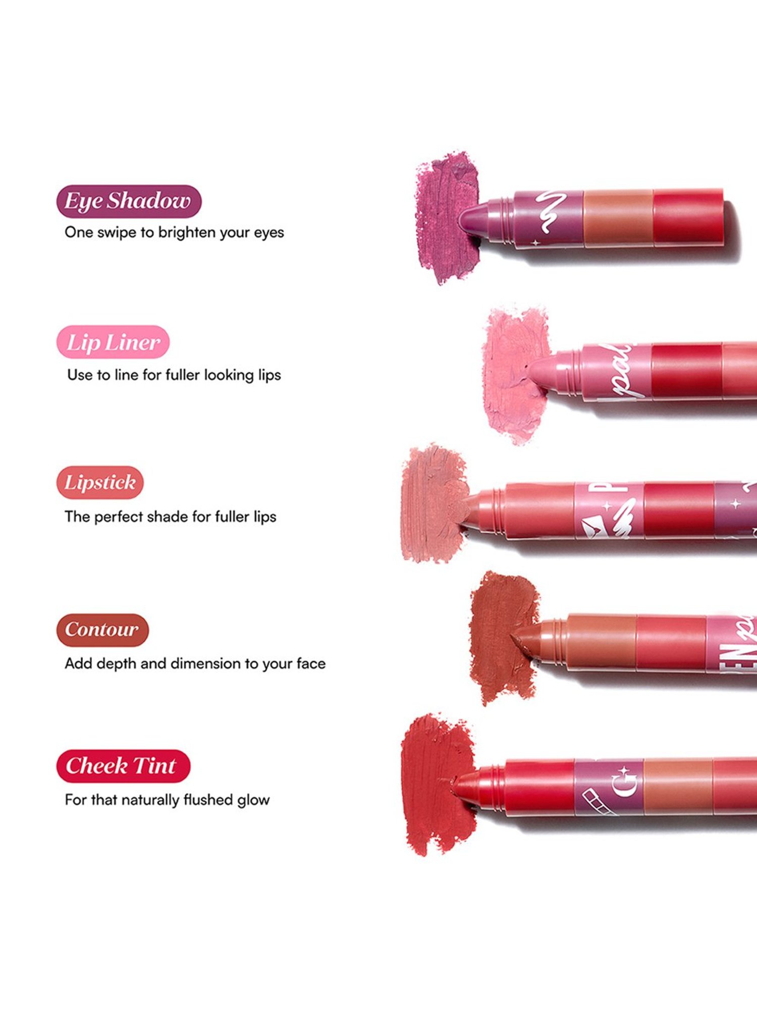 Gush Pen Pal 5-In-1 Stackable Lipstick - 4.8 gm