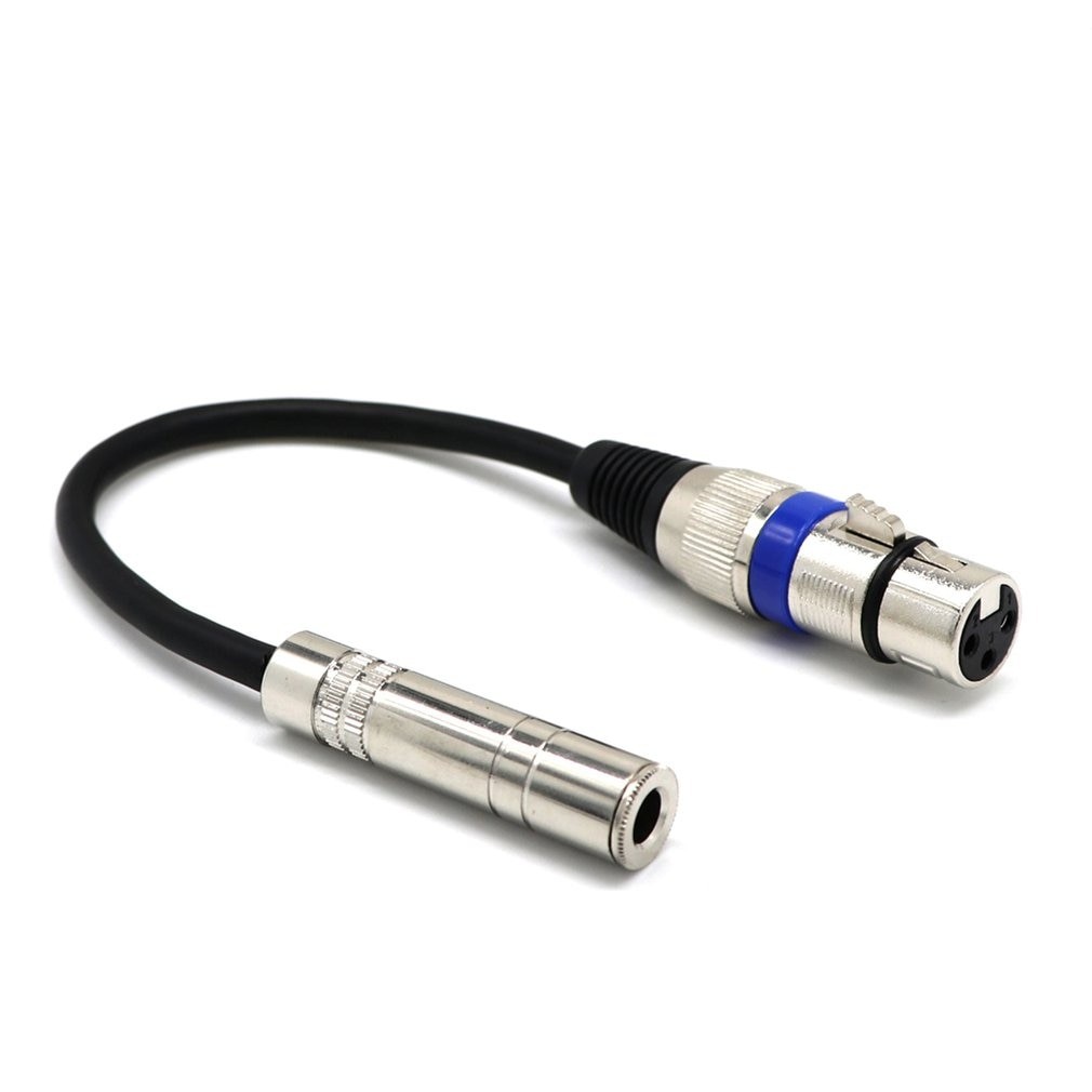 Top Deals 6.35mm 1/4 Inch TRS to XLR Male to Female Cable 3 Pin Female Plug Stereo Microphone Cable Audio Cord (1pcs)