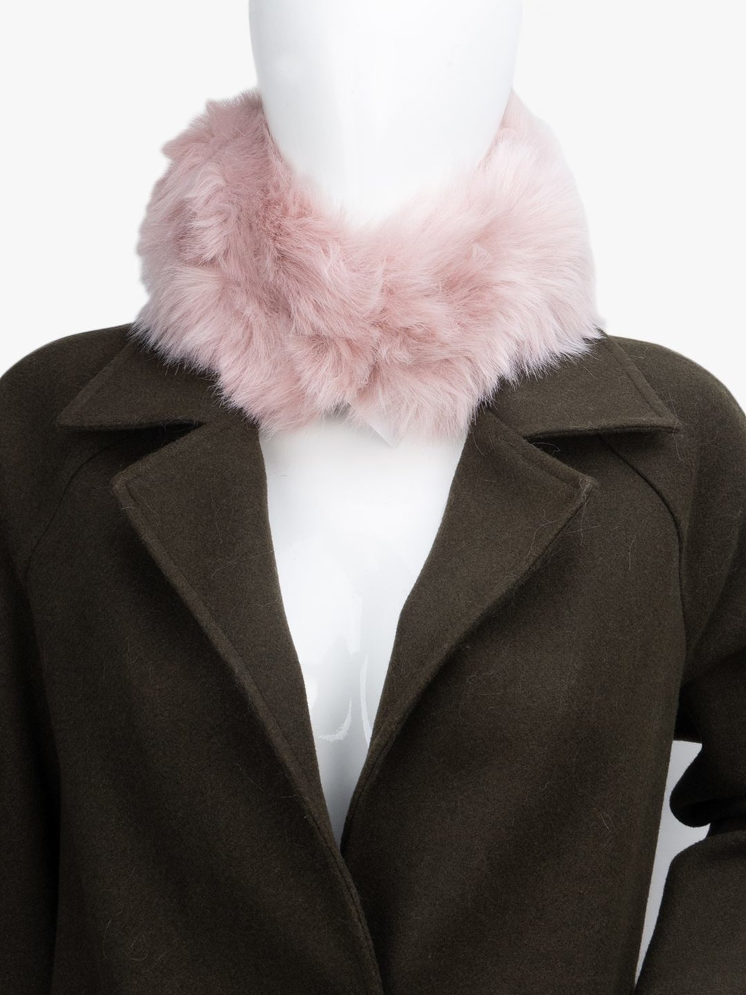 Kazo Pink Fur Scarf