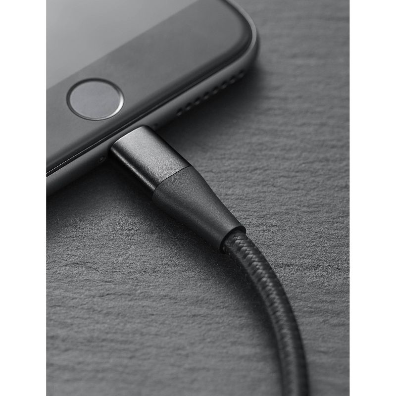 Anker 6' Powerline+ II Braided USB-A to Lightning Cable - Black