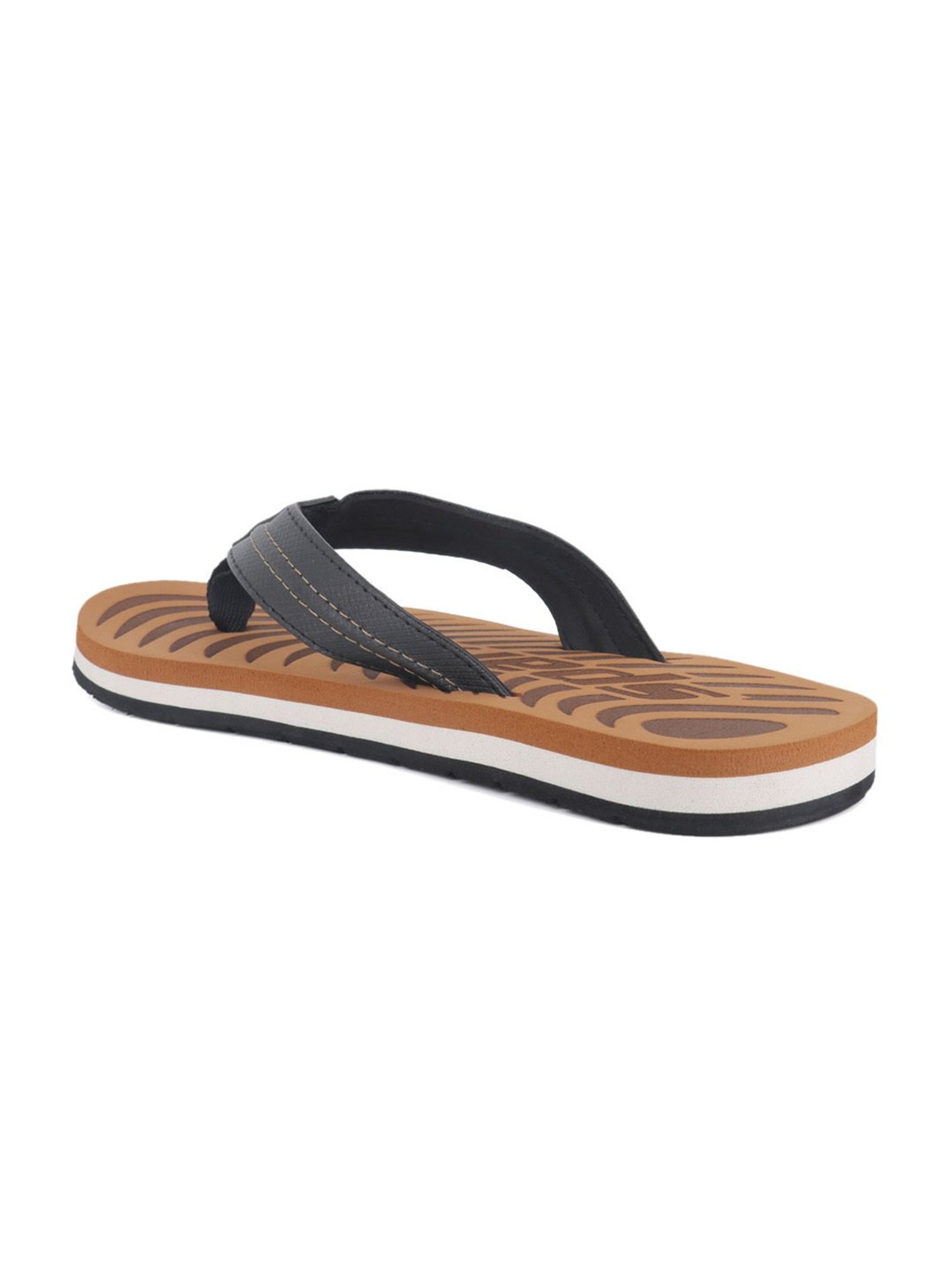 Sparx Men's Black Flip Flops
