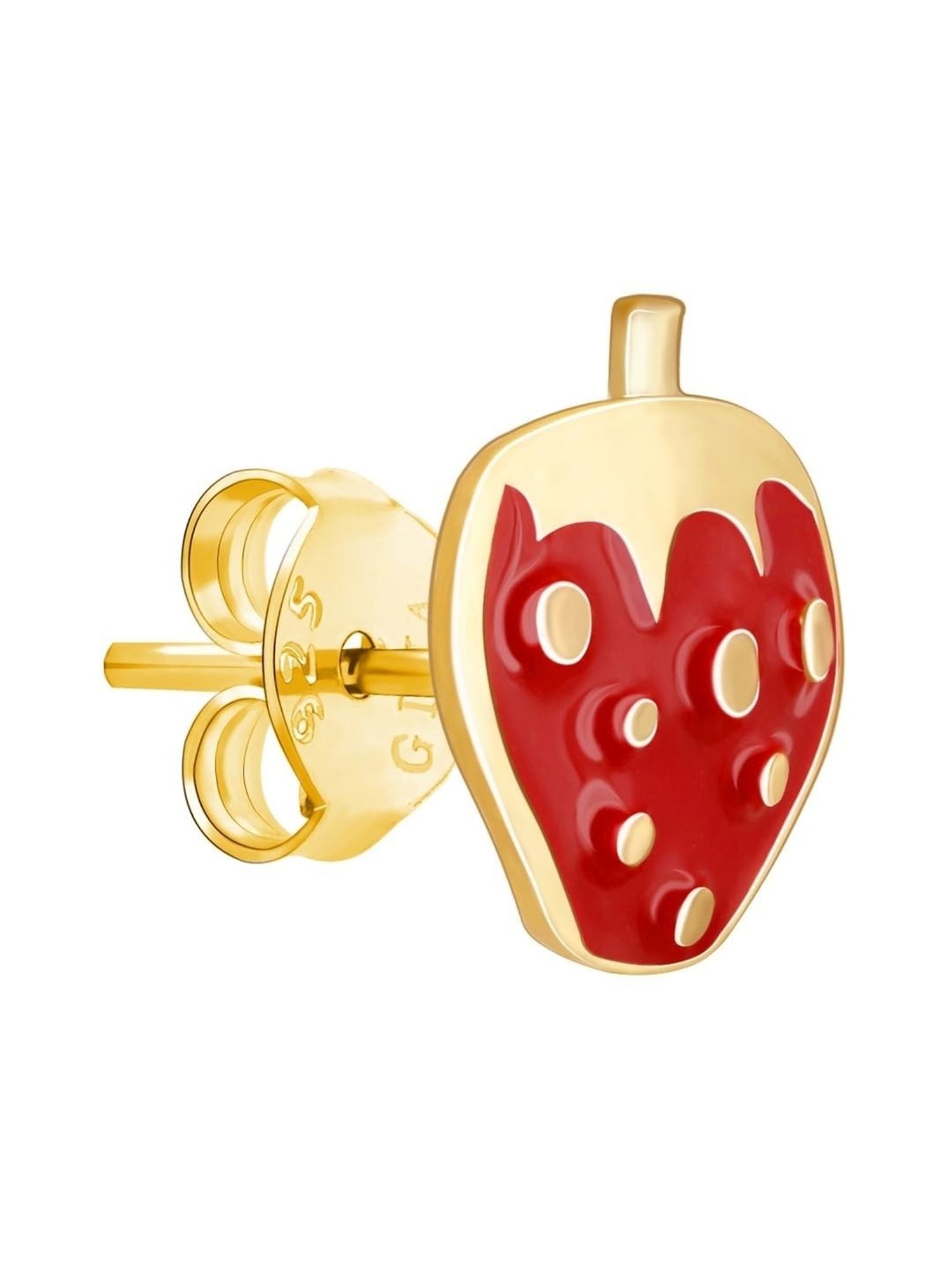 GIVA 92.5 Sterling Silver Cute Strawberry Earrings for Kids