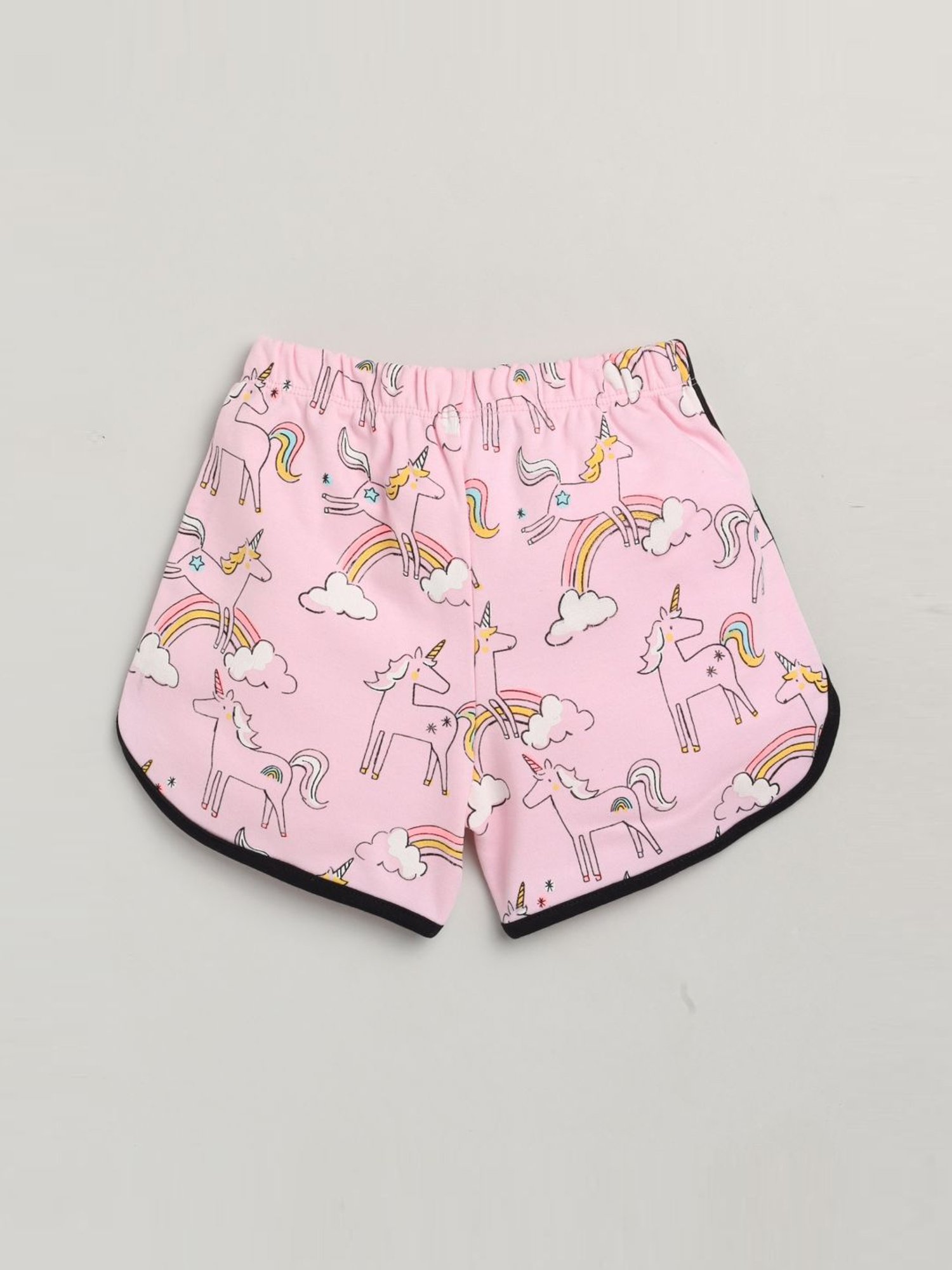 Lazy Shark Kids White Printed T-Shirt & Shorts