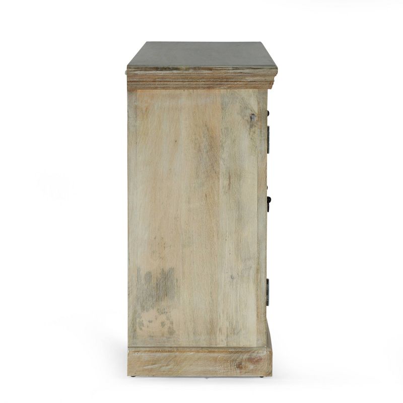 Naples Side Board White/Dark Brown - Chique