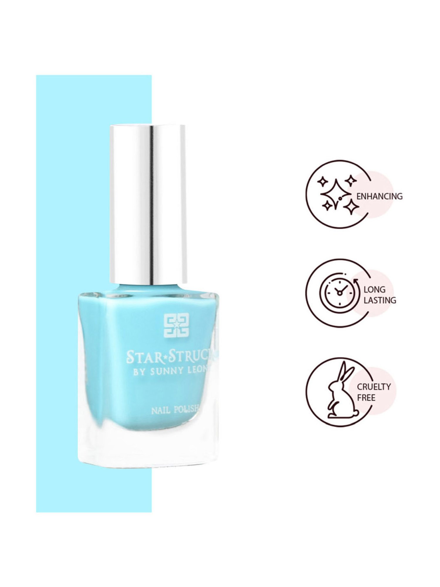 StarStruck By Sunny Leone Nail Polish Sky Blue - 8 ml
