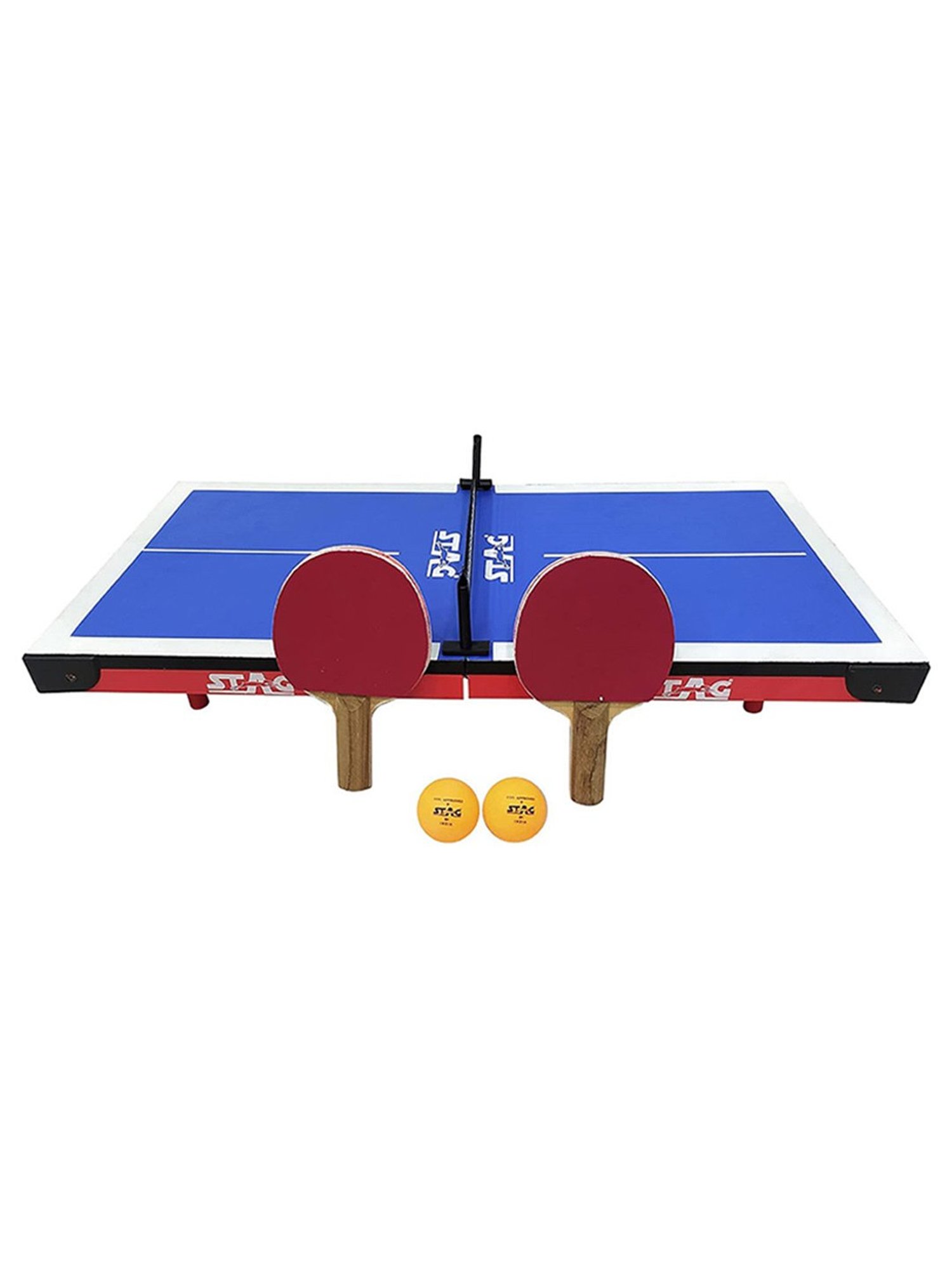 Stag Global Super Mini Fun Table Tennis Playset (Blue) Size - 60X30