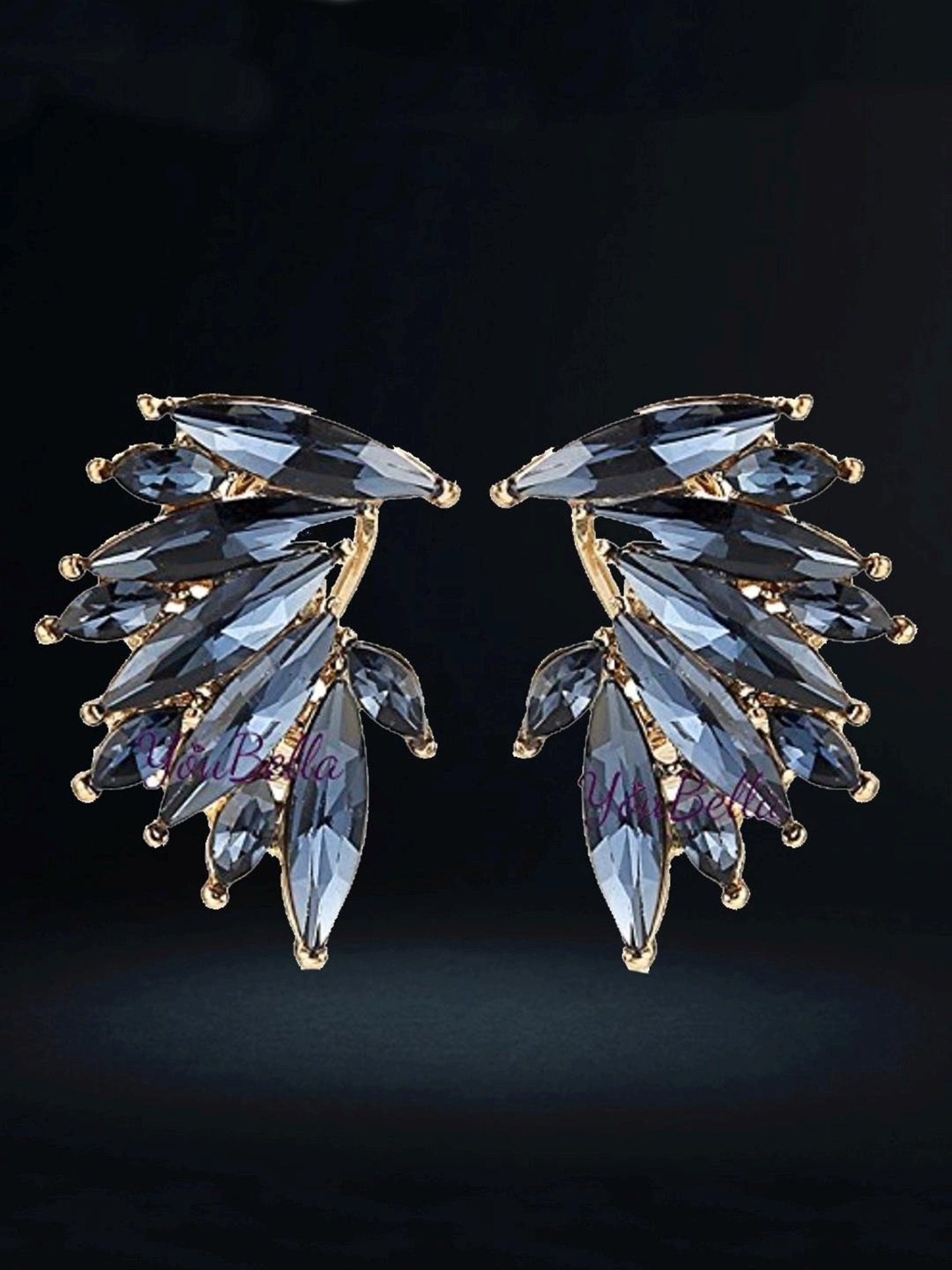 YouBella Stylish Crystal Fancy Stud Earrings