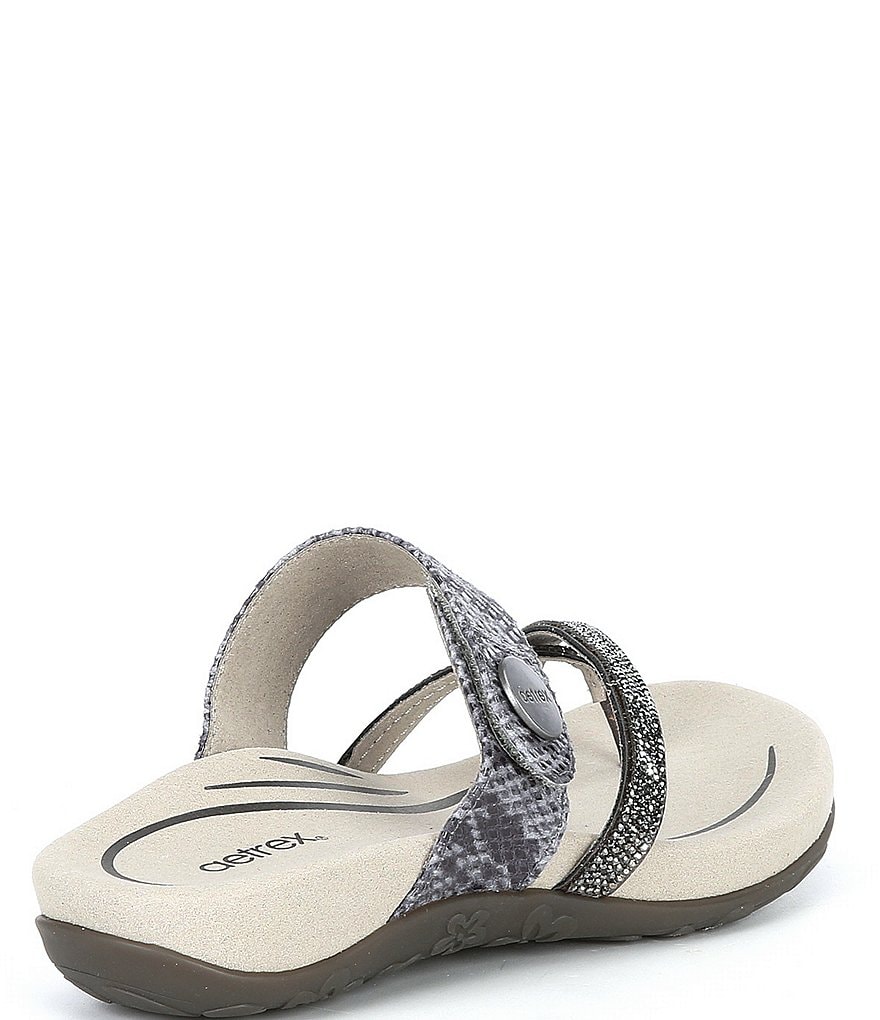Aetrex Izzy Embellished Thong Sandals