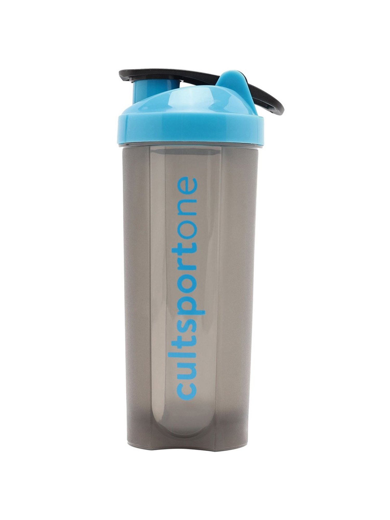 Cultsportone Spill Proof Flip Top Shaker with Blender Ball (Blue)