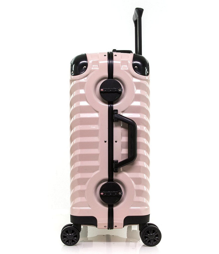 KARL LAGERFELD PARIS Chevron 20#double; Carry-on Hardside Spinner