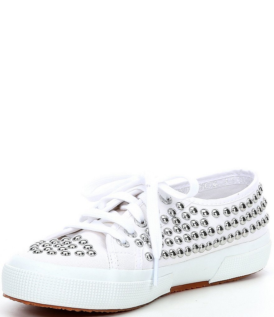Superga 2750 COTSTUDS1W Lace-Up Studded Detail Sneakers