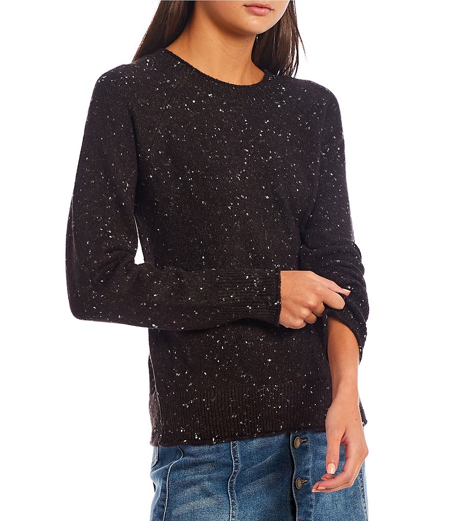 Copper Key Confetti Long Sleeve Scoop Neck Sweater
