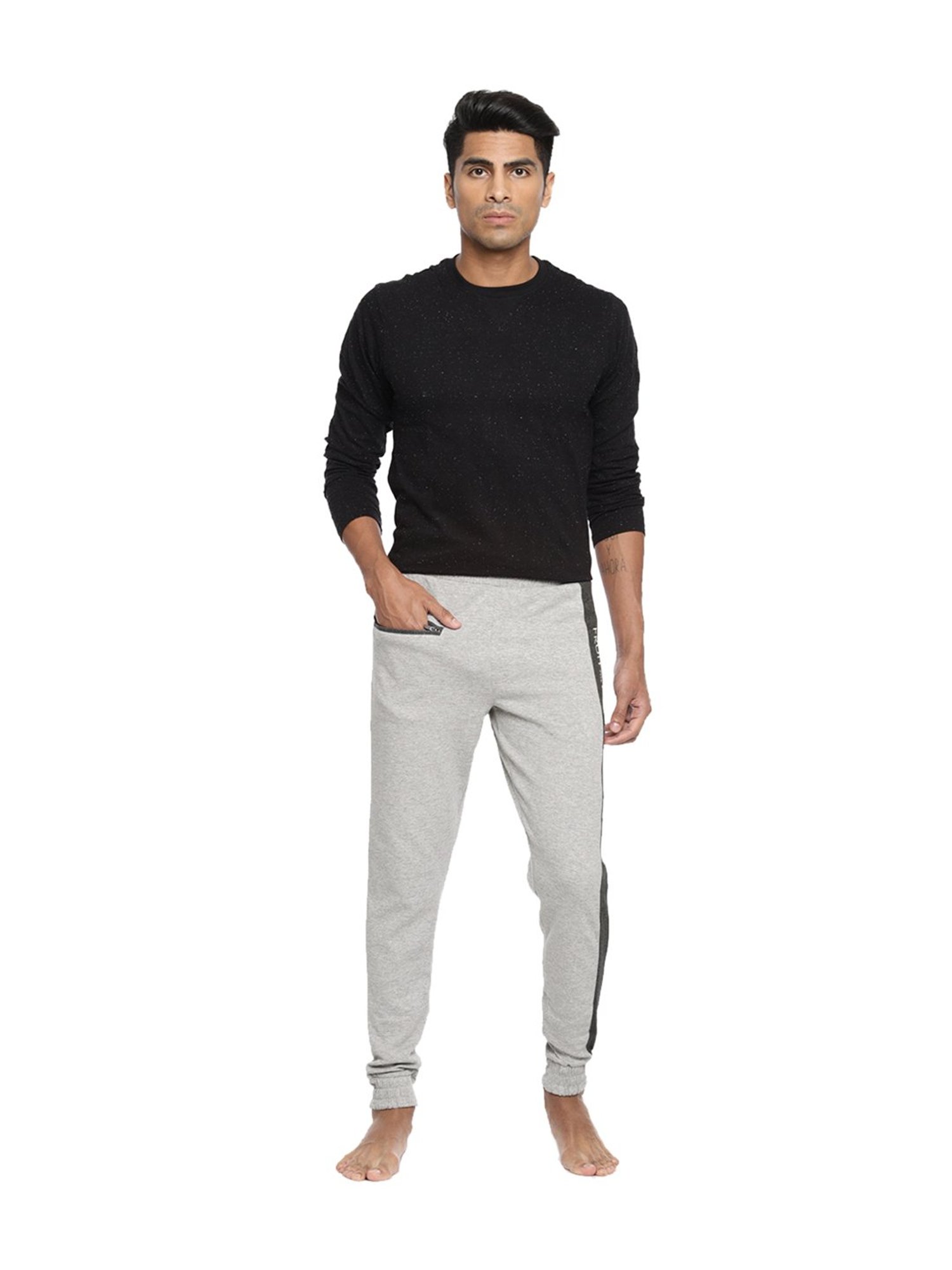 Fruit of the Loom Light Grey Regular Fit Joggers