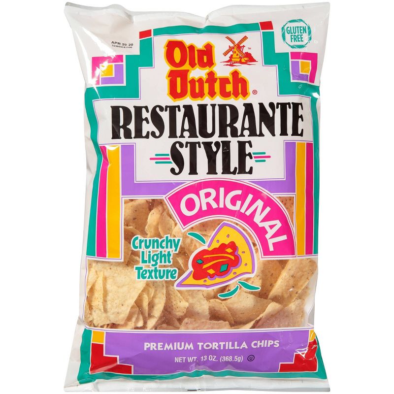 Old Dutch Restaurante Style Original Premium Tortilla Chips - 13oz