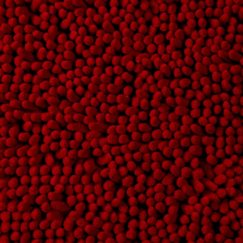 2pc Solid Memory Foam Shag Bath Mat Set Burgundy - Yorkshire Home