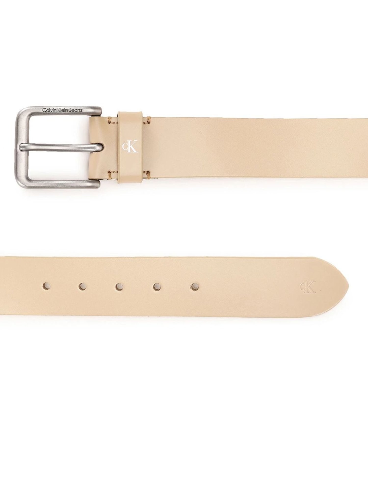 Calvin Klein Jeans Natural Vachett Leather Casual Belt