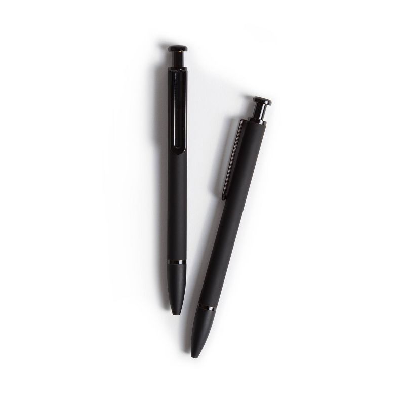 U Brands 2pk Ballpoint Pens - Black
