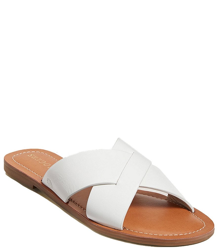 Jack Rogers Slotted Sloane X Band Leather Sandals