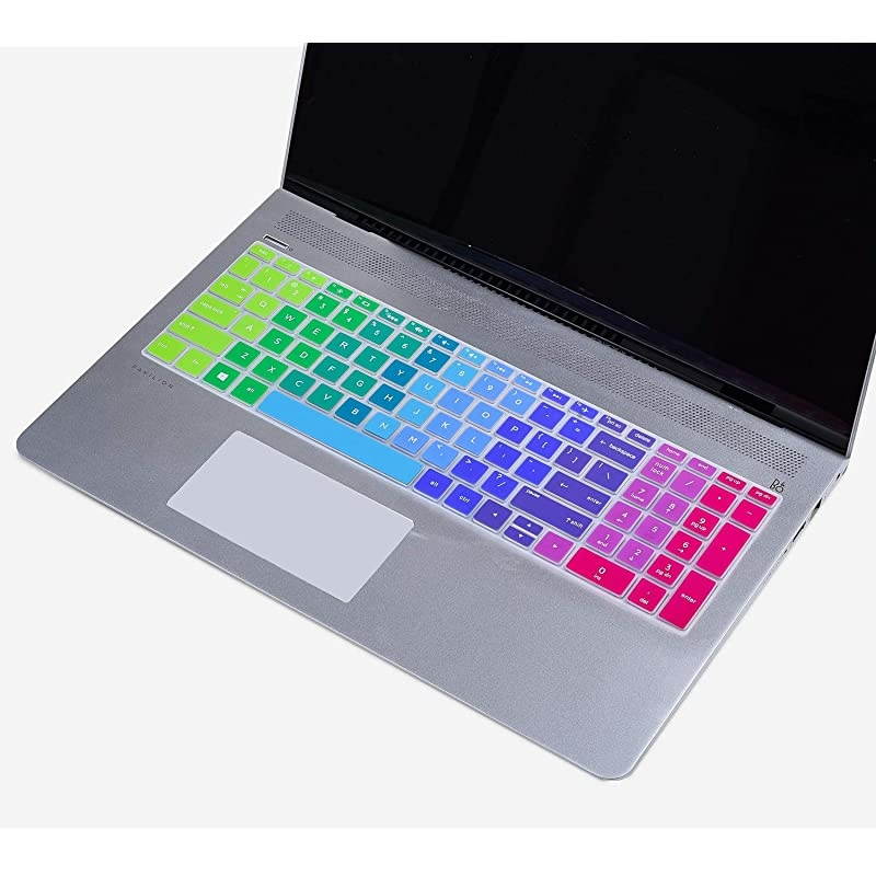 Keyboard Cover for 2019 HP Pavilion Newest 17 173 inch 2019 HP Envy 17 17t 17m 17ae 17bs 17bw 17ar050wm 17ae111dx 17by1033dx 17mbw0013dx Rainbow