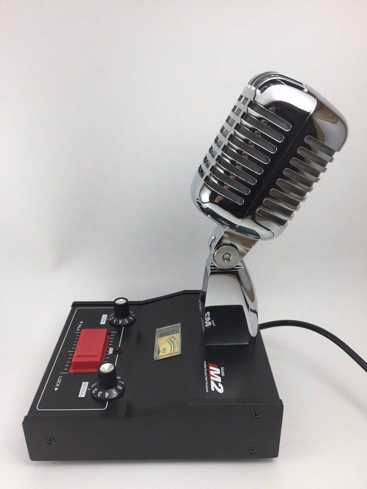 5 pin Cobra DELTA M2 AMPLIFIED DYNAMIC POWER BASE MICROPHONE CB HAM DESK MIC