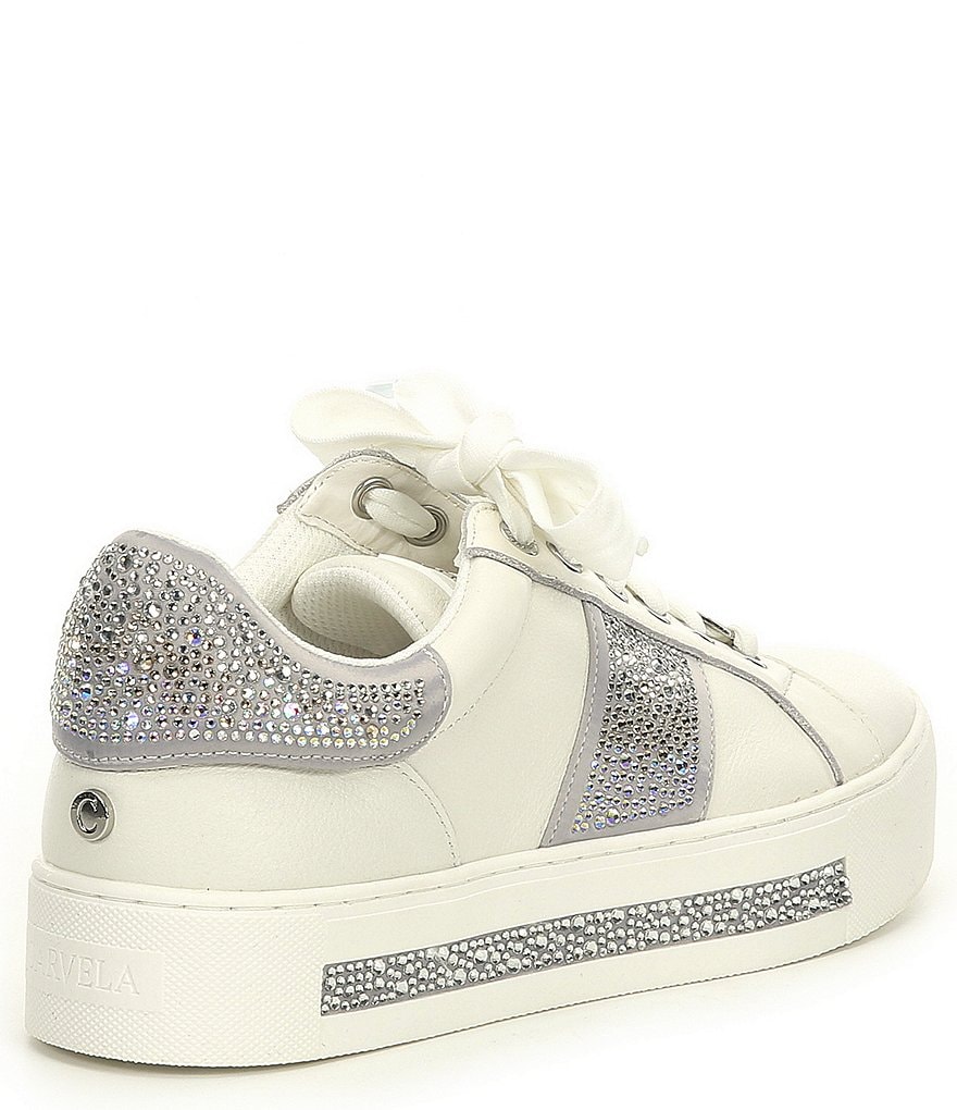 Carvela Jeo Bling 2 Leather Lace-Up Sneakers