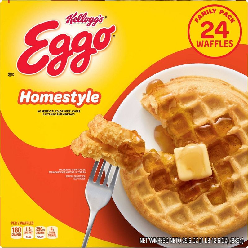 Kellogg's Eggo Frozen Homestyle Waffles - 29.6oz/24ct