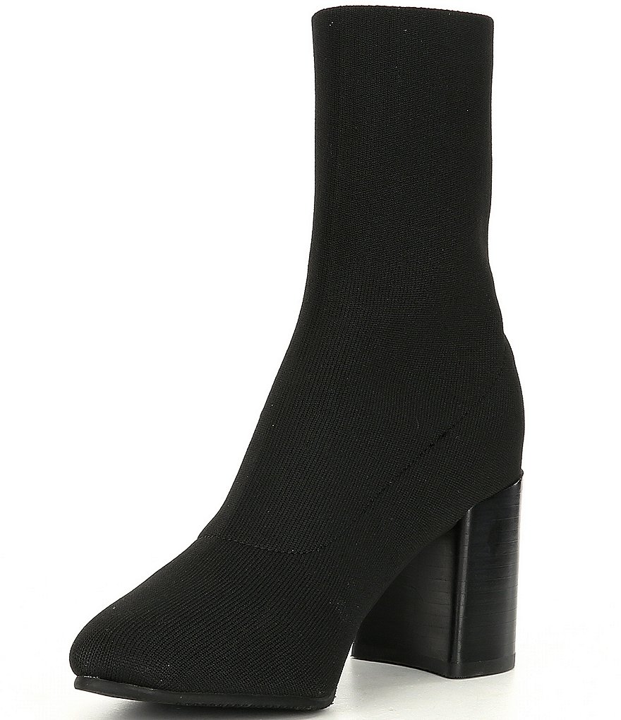 Blondo Sassy Stretch Knit Waterproof Block Heel Sock Booties