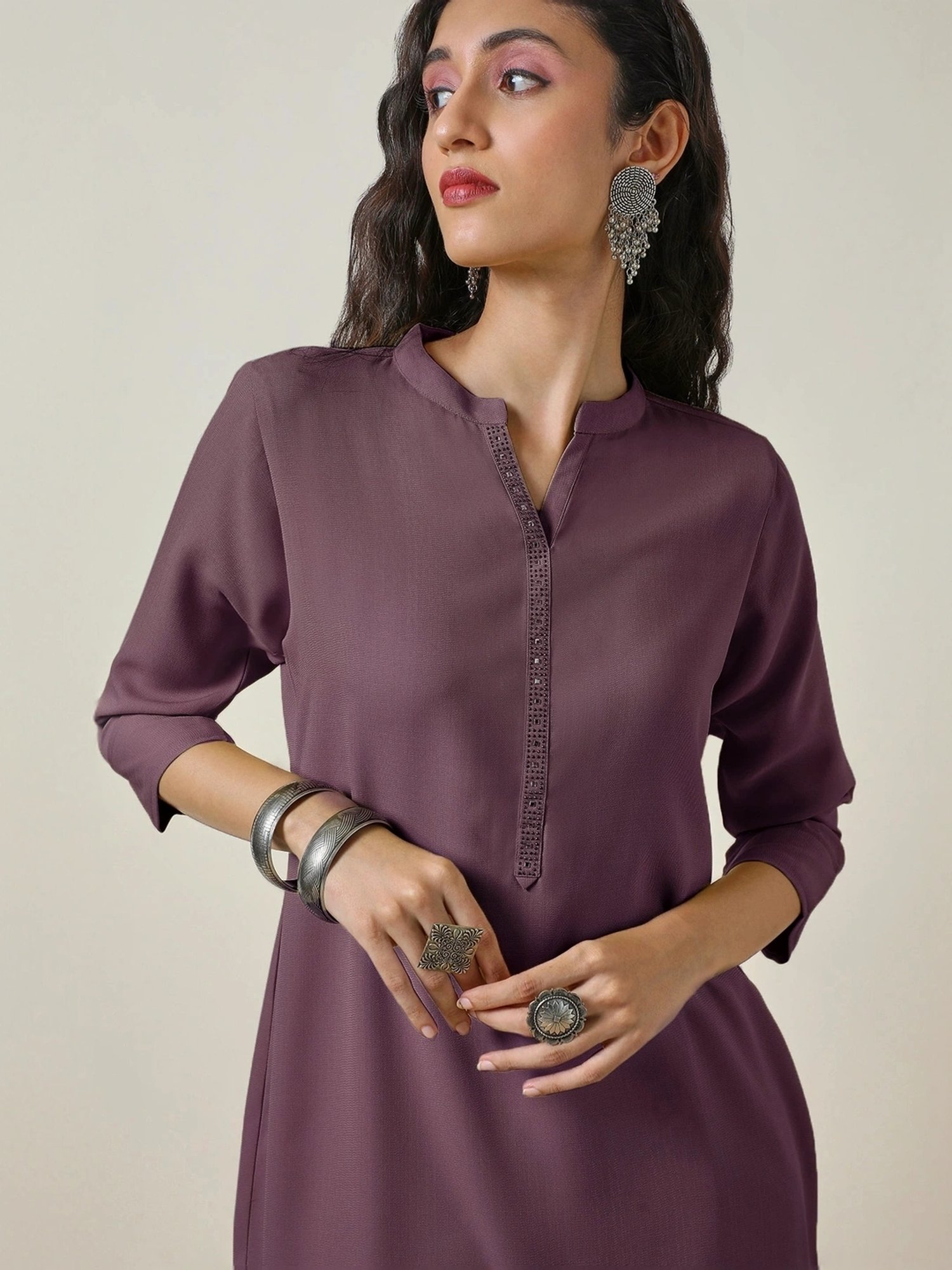 Soch Purple Plain Tunic