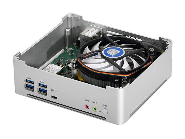 HUNSN 4K Mini PC,  Intel 6 Core I5 7300HQ, Desktop Computer, Server, Windows 10 Pro/Linux Ubuntu, BM21, AC WiFi 2.4+5Ghz/BT/DP/HDMI/6USB3.0/Type-C/LAN/Smart Silent Fan, (32G RAM/512G SSD)