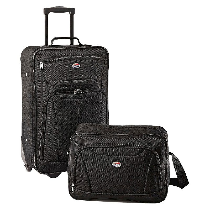 American Tourister Fieldbrook II 2pc Luggage Set - Black