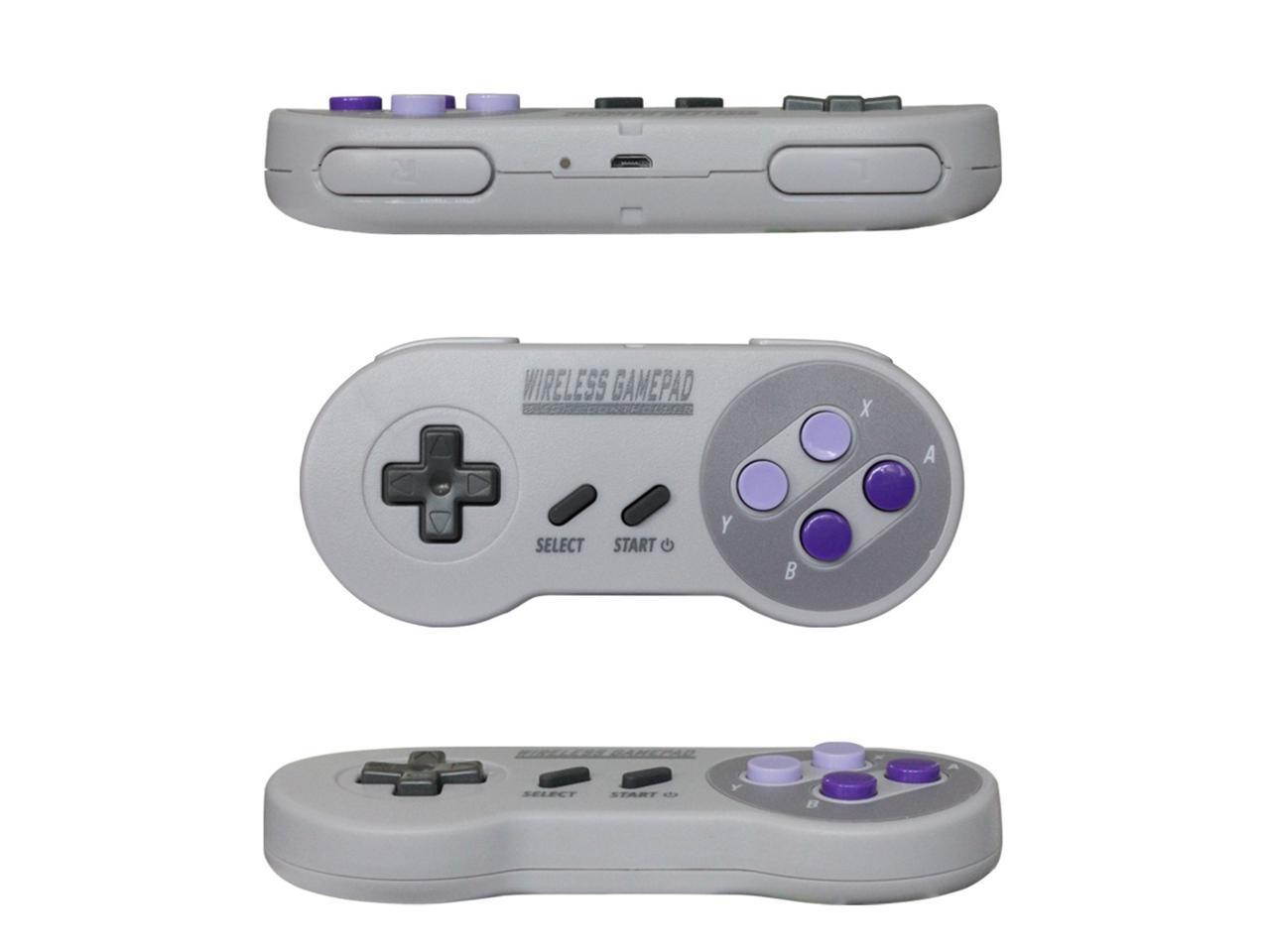 2.4GHZ Wireless Controller Gaming Joystick Gamepad for Super Nintendo Classic SNES Game Console, IOS, Android Box, Window