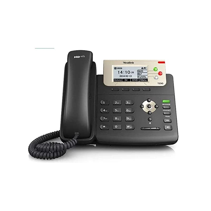 T23G IP Phone 3 Lines 28Inch Graphical LCD DualPort 10100 Ethernet 8023af PoE Power Adapter Not Included SIPT23G
