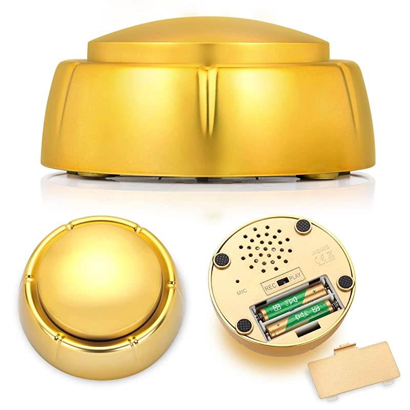 30S Voice Recorder Talking Button Yellow and Blue