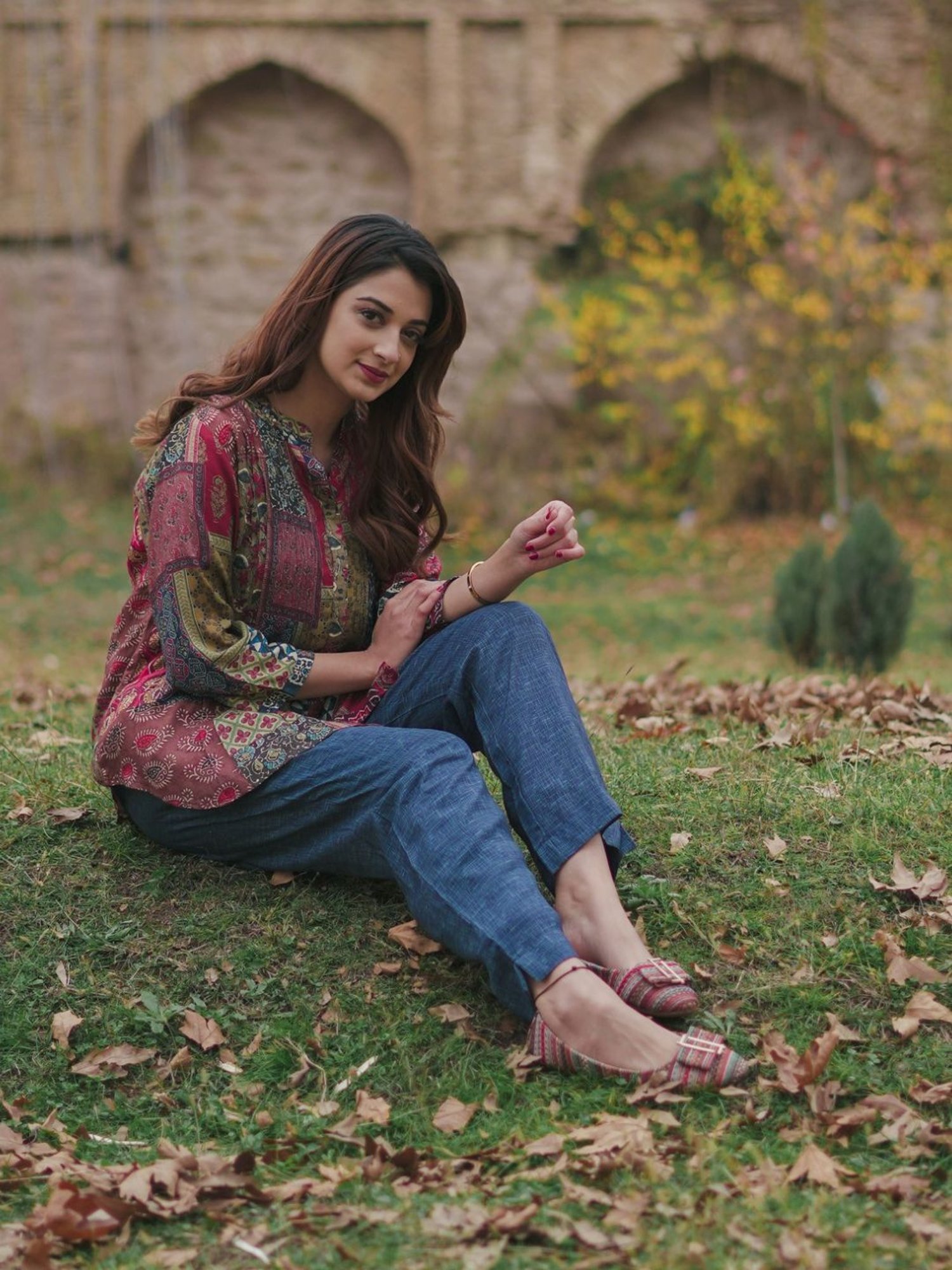 Kaftanize Vibrant Azure Ensemble Co-ord Set