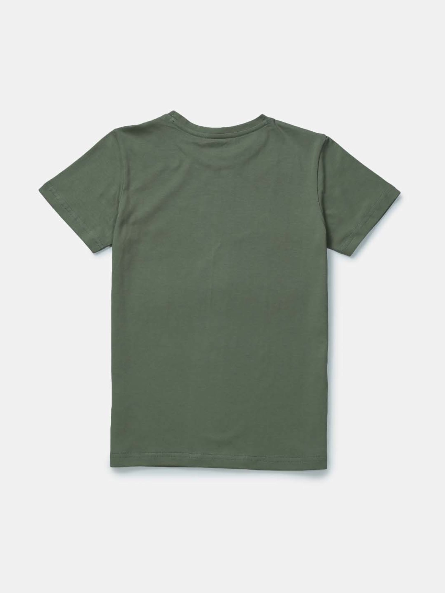 Palm Tree Kids Olive & Black Printed T-Shirt Set