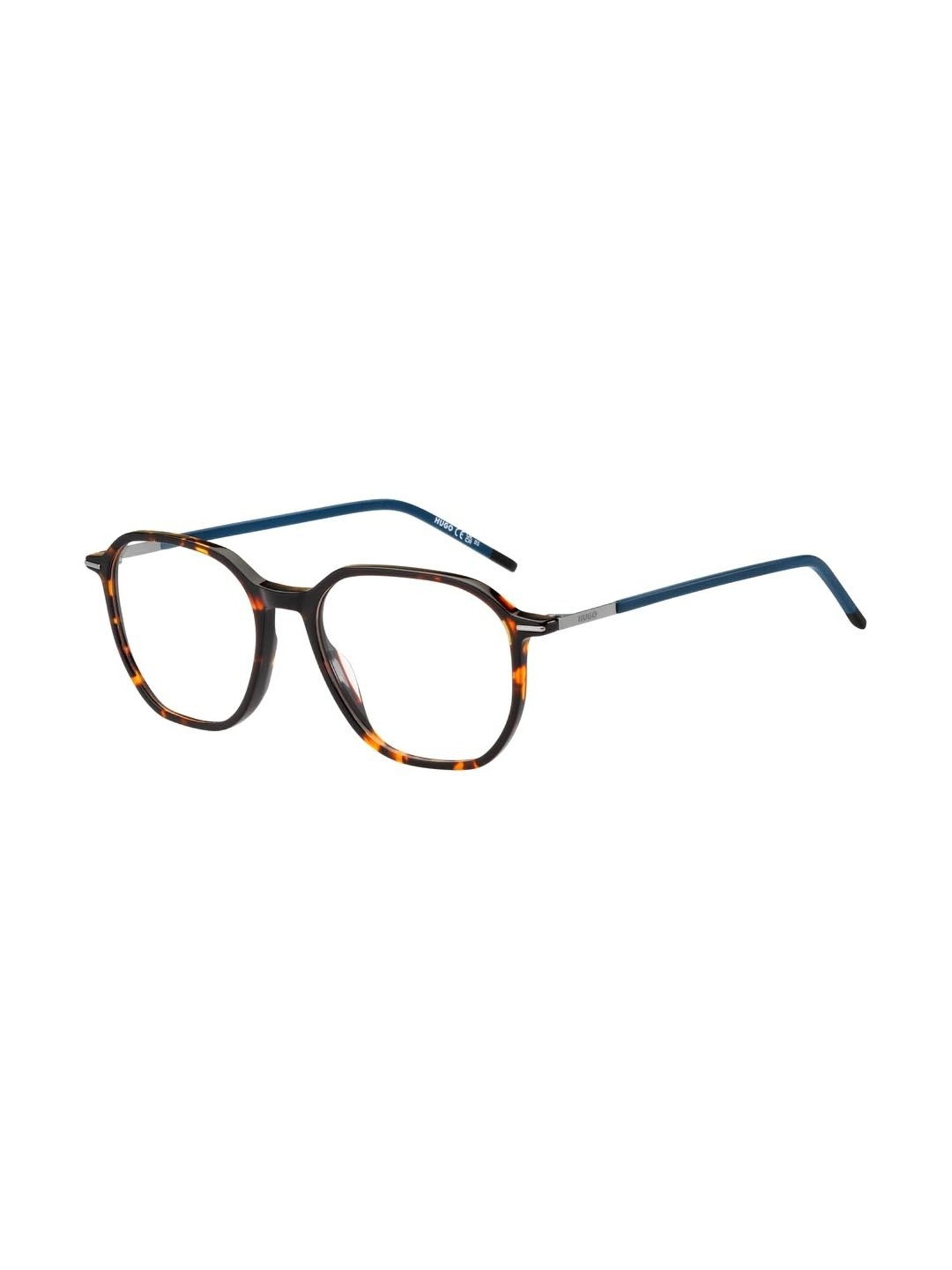 HUGO Brown Geometric Eye Frames for Men