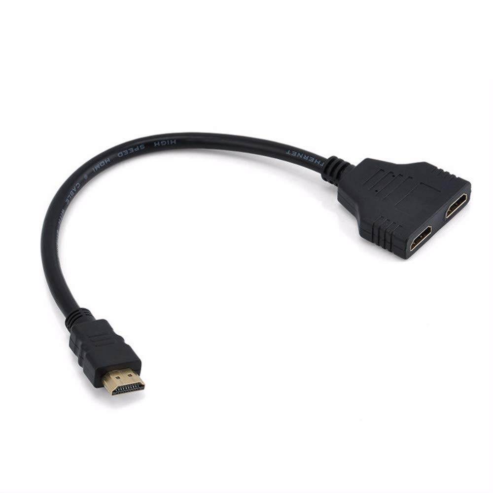 HDMI Cable 1080P ,Multimedia Interface HDMI Splitter Adapter 1 to 2 Way for HDMI HD, LED, LCD, TV