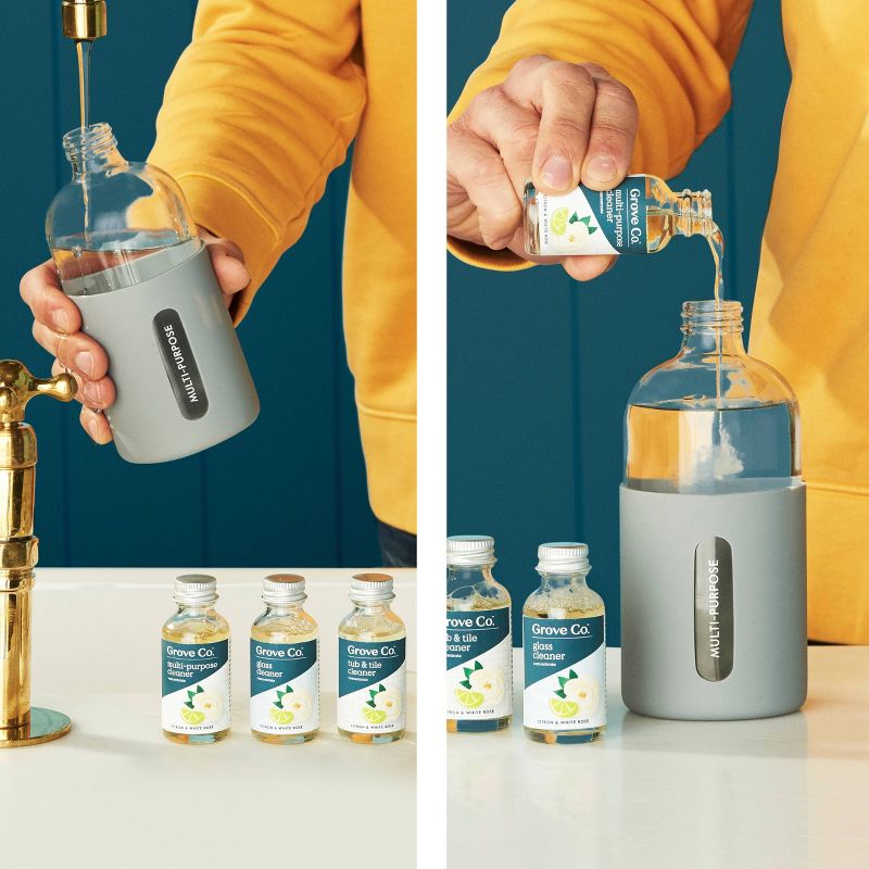 Grove Co. Essential Cleaners Concentrates - Citron & White Rose - 3pk