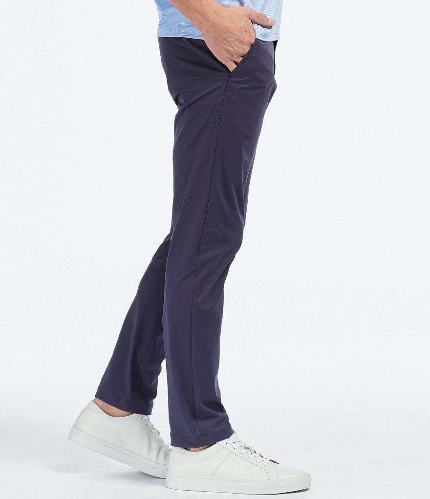 RHONE Slim-Fit Flat-Front Commuter Stretch Pants