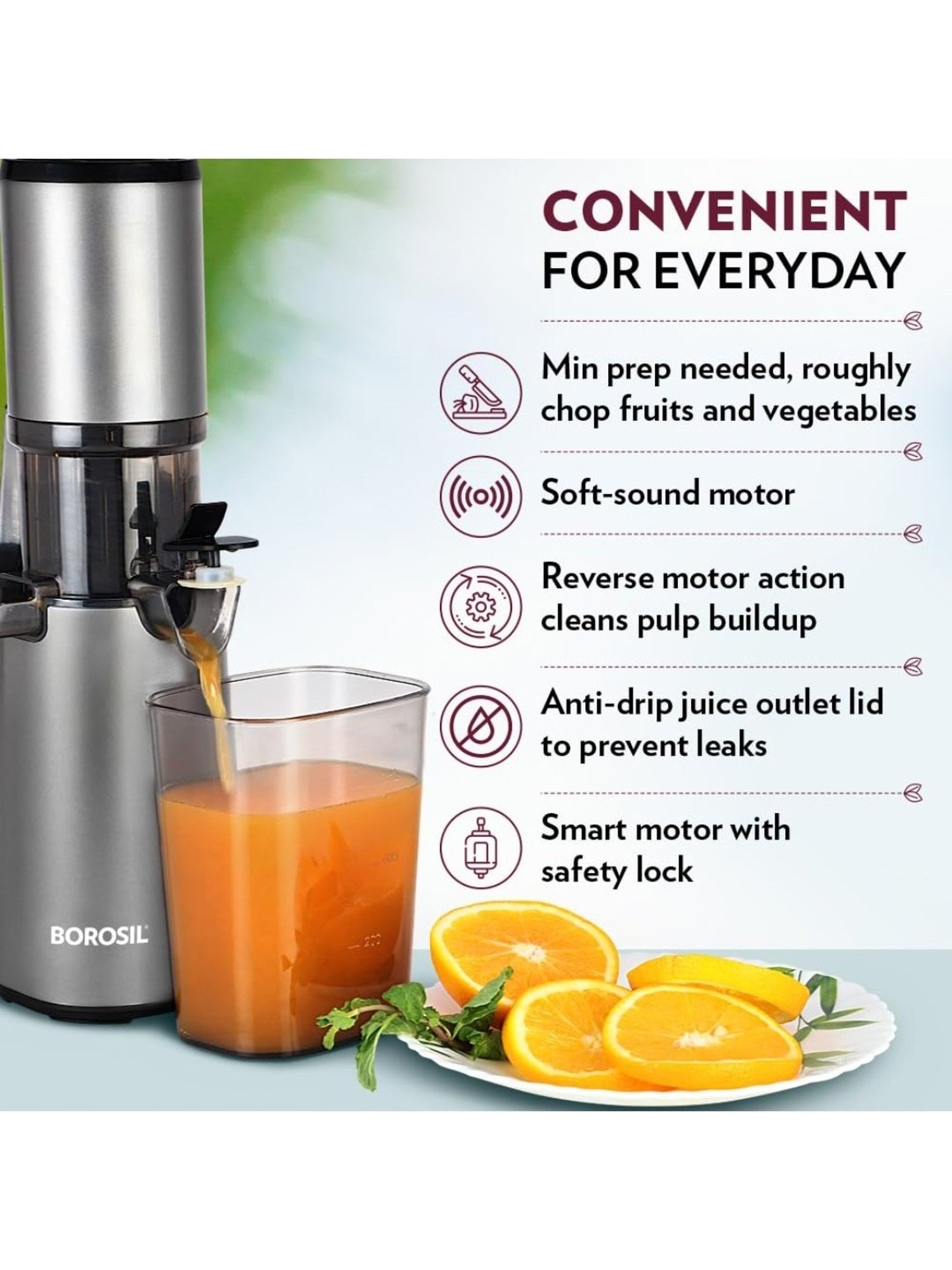 BLACK+DECKER BXCJ0101IN Citrus Juicer 30 Watt 1L (White)