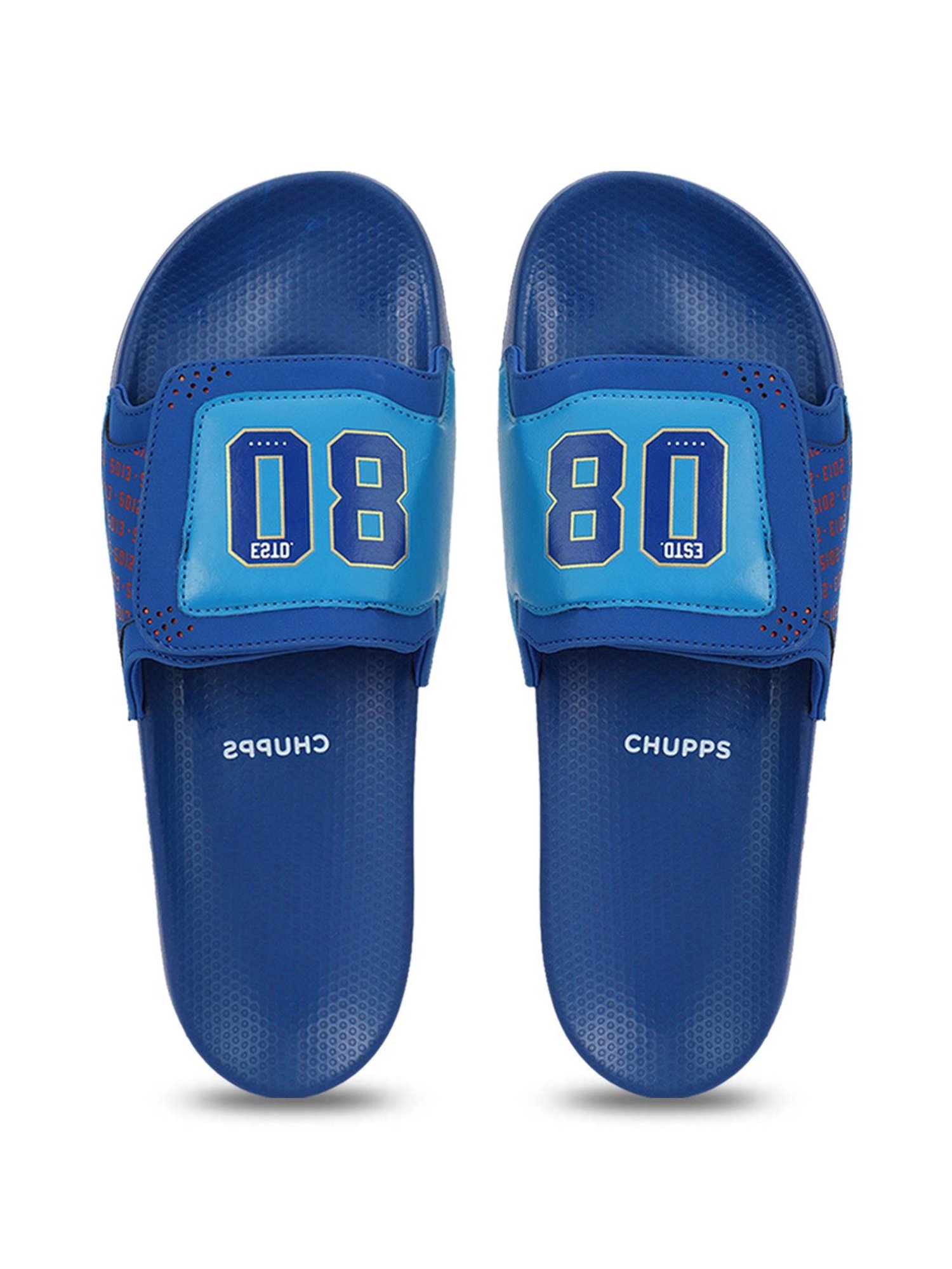 Chupps Men's Mumbai Indians Blue Slides