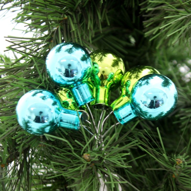 Shiny Brite 1.5" Christmas Confetti Clusters Vintage Vibrant  -  Tree Ornaments