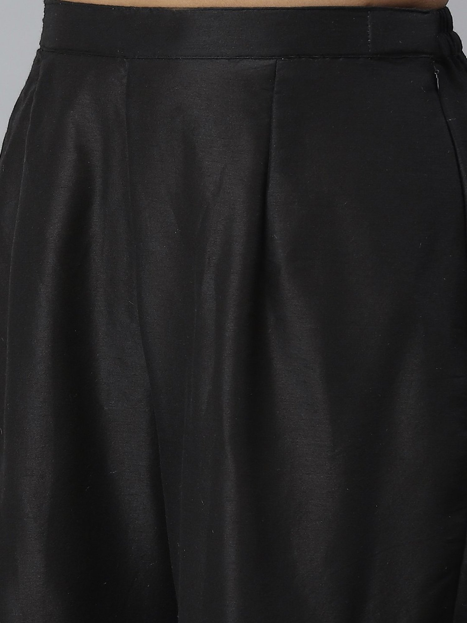 Chhabra 555 Black Textured Kurta With Sharara & Dupatta