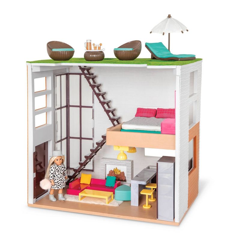 Lori Dollhouse & Furniture Playset with Mini Doll Brinne - Lori's Loft